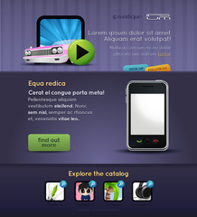 mobile stuff website template