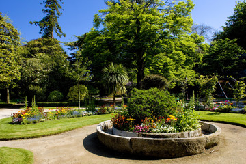 garden, Coutances, Normandy, France