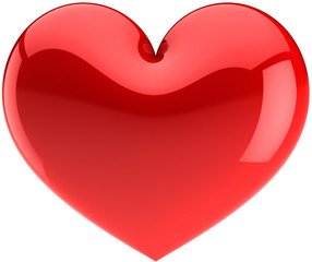Red heart icon. I Love You symbol classic (Hi-res)
