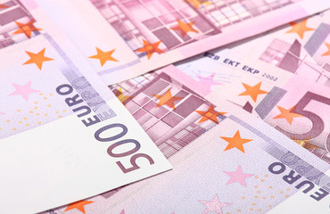 Five-hundredth euro banknotes
