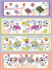 Easter backgrounds, CMYK