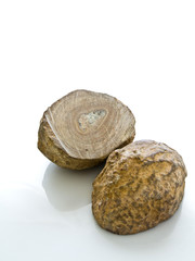 Two small stone in fade light