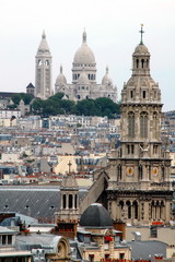 Fototapeta na wymiar Paris 9, Montmartre, Sacré Coeur,
