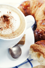 coffee and croissants