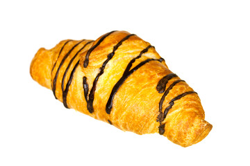 Croissant mit Schoko-Überzug