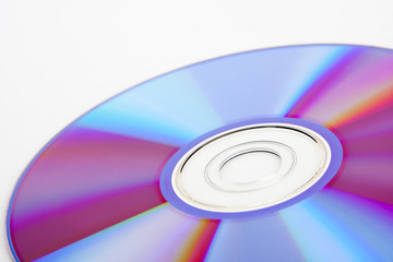 Close-up of colorful CD