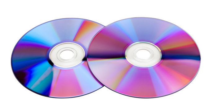 Two colorful CDs