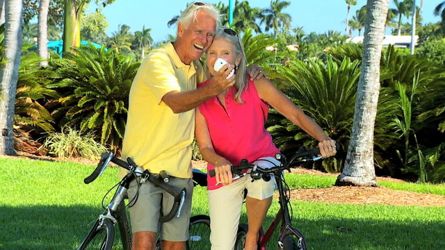 Older Couple With Bicycles & a Camera filmed at 60FPS