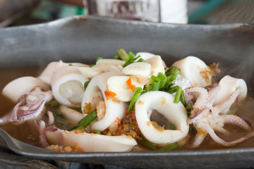 squid steam with lemonade