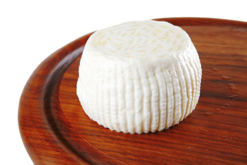 o-shaped cheese on plate
