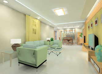 a modern living room design