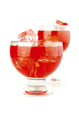 red light wine goblet