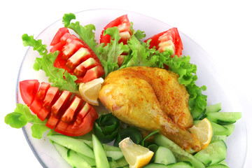 grilled chicken leg