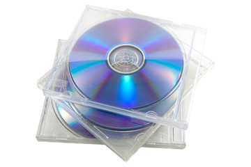DVD isolated on white background