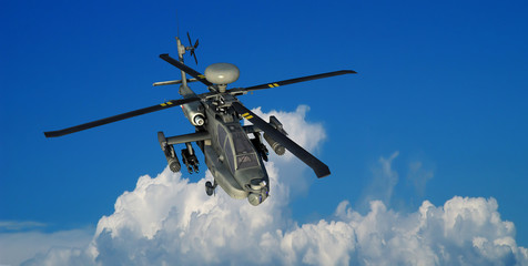 us kampfhubschrauber in den wolken