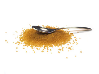 spoon and brown sugar