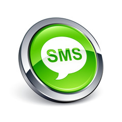 icône bouton internet message sms