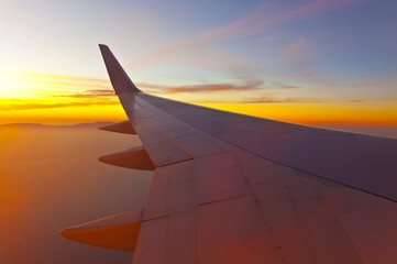 Obraz na płótnie Canvas skrzydło samolotu