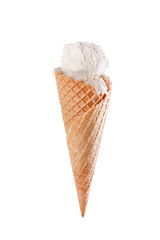 vanilla ice cream cone
