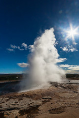 Eruption of Stokkur geyser, Iceland
