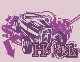 Obraz premium Grunge Automotive Background