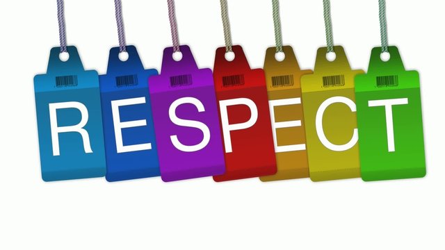 Respect label message animation