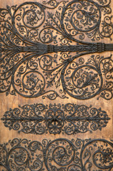 Paris - Notre Dame, ferrures de porte