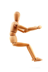 Autofahrer Holz Figur