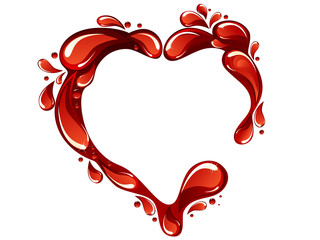 red shiny heart