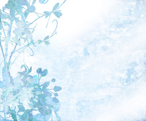 Pale Elegant Flower Art Textured Background
