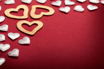 Valentine background - hearts