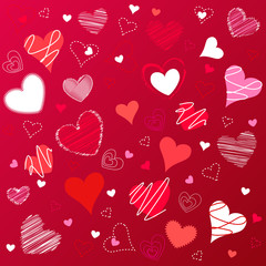 hearts valentine's icons, wallpaper