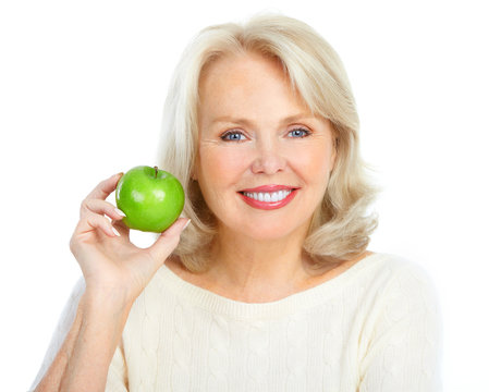 Woman With A Green Apple