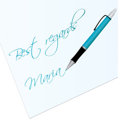 Best regards - vector