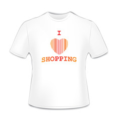 T-shirt with bar code heart