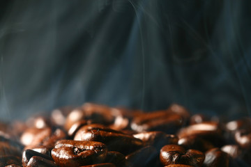 coffee in smoke