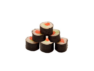 sushi isolated on white background