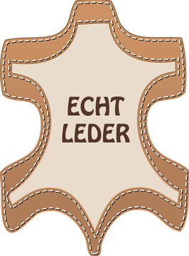 Zeichen ECHT LEDER