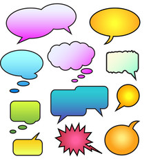 Colourful Speech Bubbles