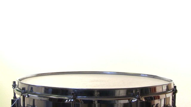 Snare Drum Roll on white background