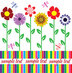 floral card with space for your text