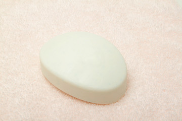 Soap on towel