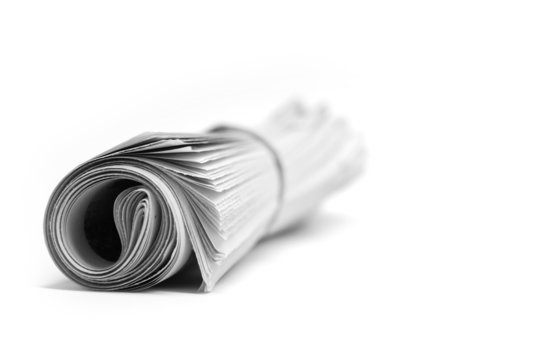Newspaper Rolled Up