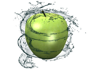 la pomme et l'eau