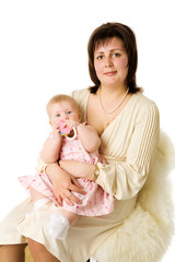 Mother with daughter