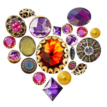 gemstone heart