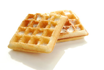 Buttered waffle