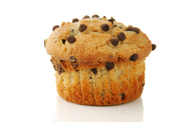 Banana nut muffin with chocolate chips