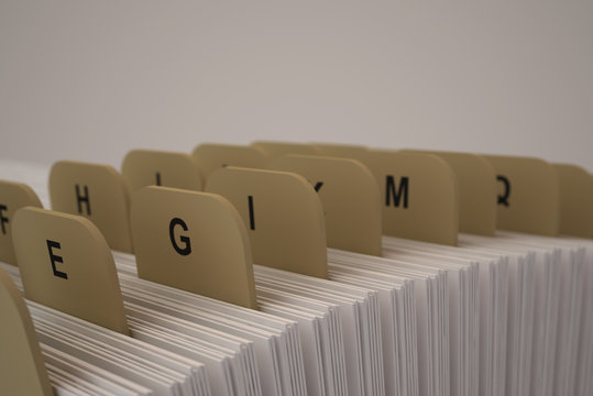 Alphabetic organizer