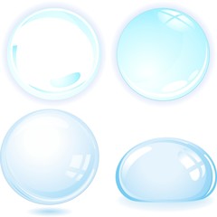 Wasserblasen-Wasserblasen-Vektor